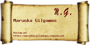 Maruska Gilgames névjegykártya